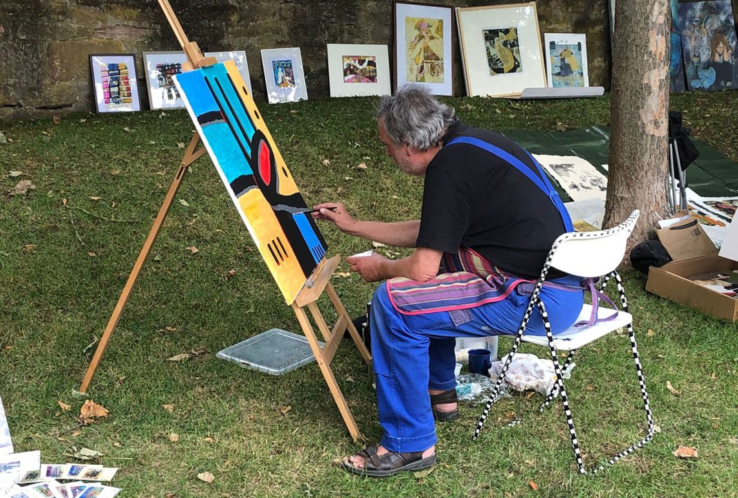 Kunstverein-Bad-Hersfeld-Freies-Malen-an-der-Stadtmauer-2023-2